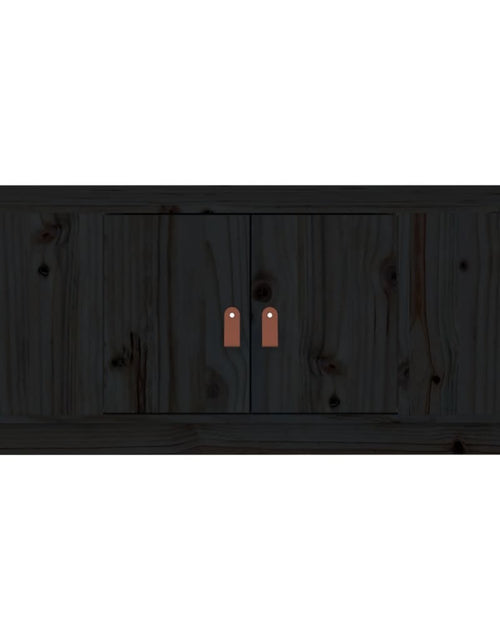 Загрузите изображение в средство просмотра галереи, Măsuță de cafea, negru, 100x50x41 cm, lemn masiv de pin Lando - Lando

