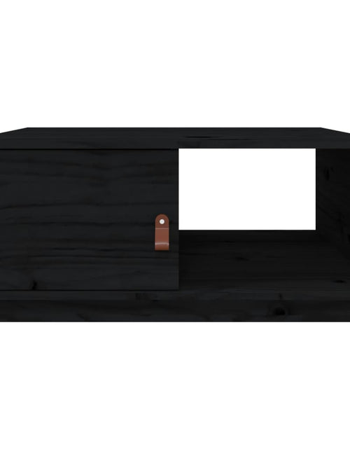 Загрузите изображение в средство просмотра галереи, Măsuță de cafea, negru, 80x50x35 cm, lemn masiv de pin Lando - Lando
