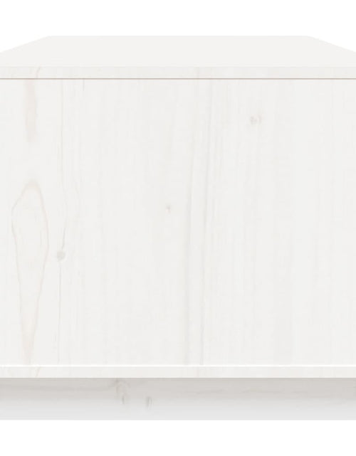 Încărcați imaginea în vizualizatorul Galerie, Măsuță de cafea, alb, 100x50x41 cm, lemn masiv de pin Lando - Lando
