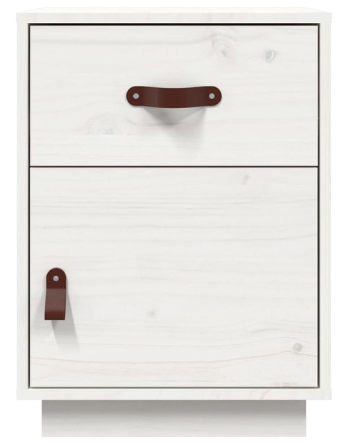 Загрузите изображение в средство просмотра галереи, Noptieră, alb, 40x34x55 cm, lemn masiv de pin - Lando
