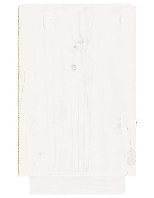 Încărcați imaginea în vizualizatorul Galerie, Noptiere, 2 buc., alb, 40x34x55 cm, lemn masiv de pin - Lando
