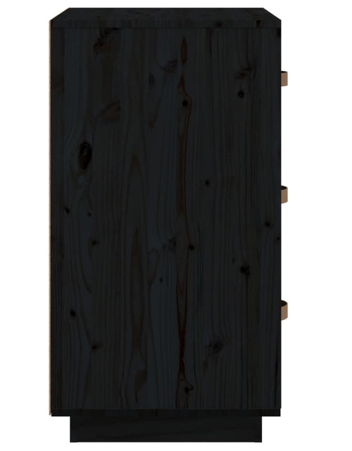 Загрузите изображение в средство просмотра галереи, Noptieră, negru, 40x40x75 cm, lemn masiv de pin - Lando
