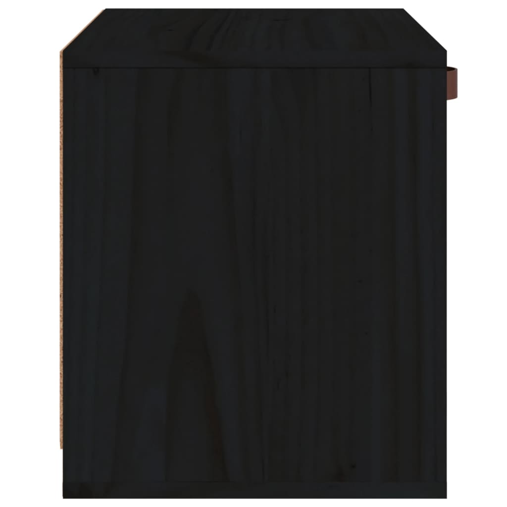 Dulap de perete, negru, 40x30x35 cm, lemn masiv de pin Lando - Lando