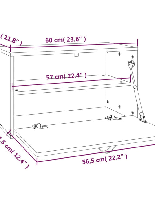 Загрузите изображение в средство просмотра галереи, Dulap de perete, maro miere, 60x30x35 cm, lemn masiv de pin Lando - Lando
