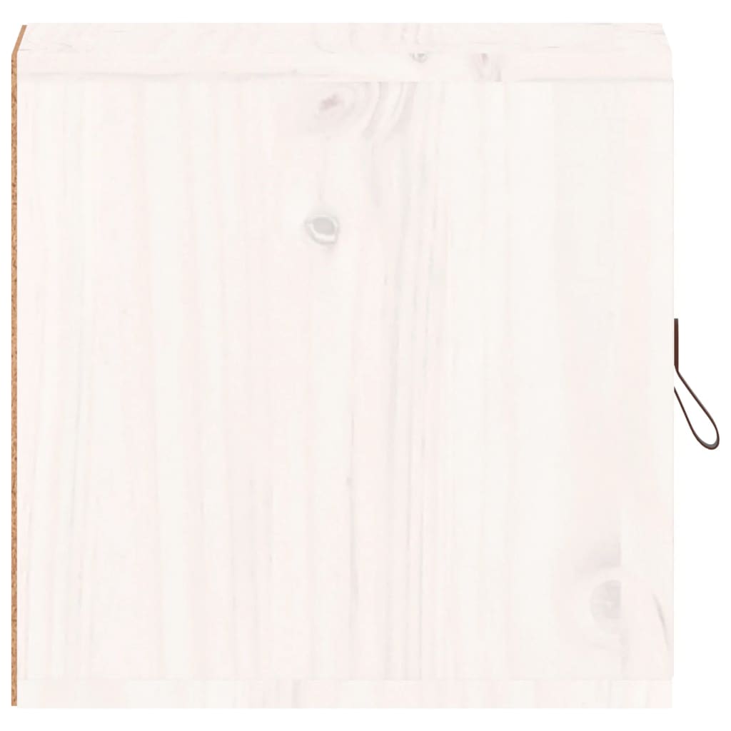 Dulapuri de perete, 2 buc., alb, 31,5x30x30 cm, lemn masiv pin Lando - Lando