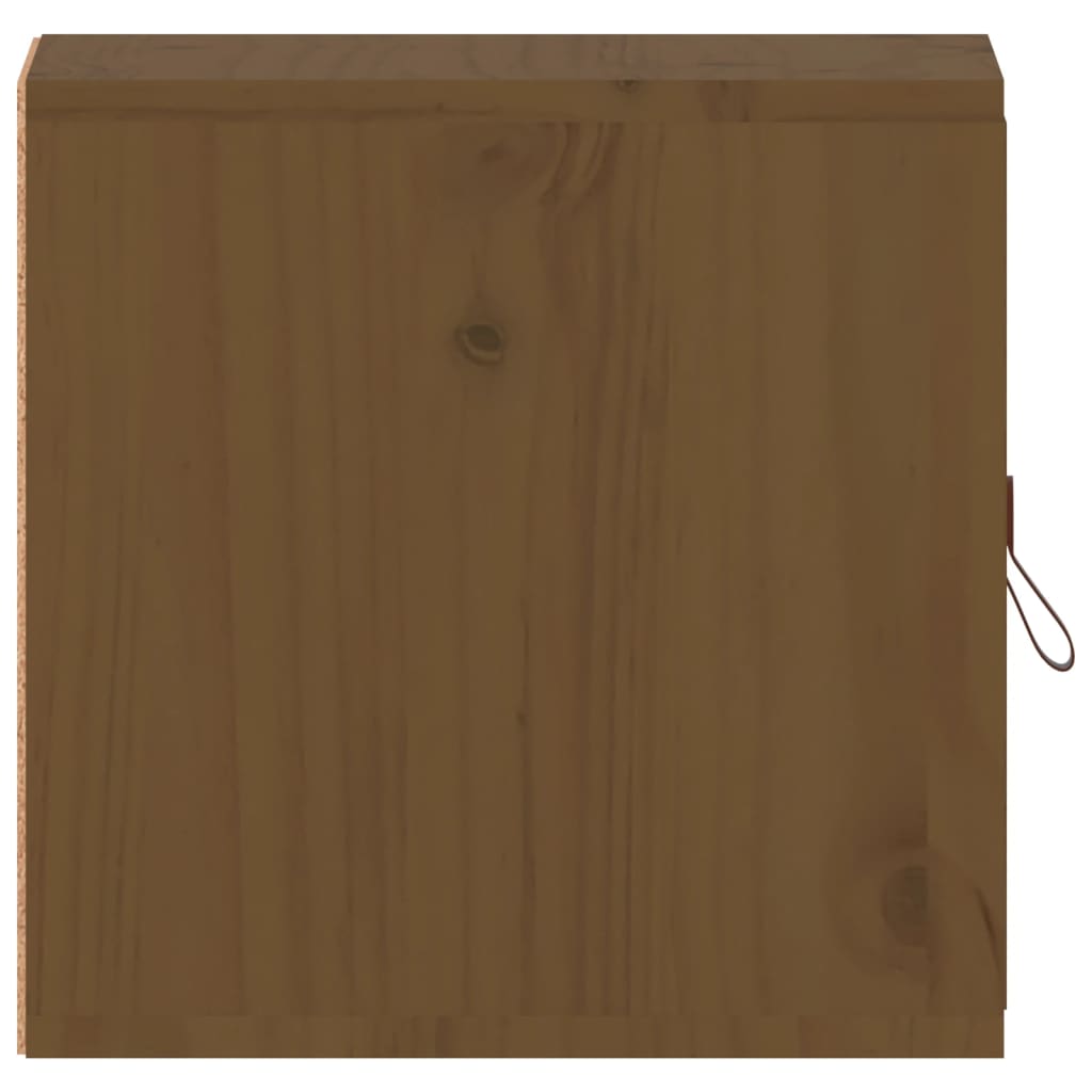 Dulapuri perete 2 buc, maro miere, 31,5x30x30cm, lemn masiv pin Lando - Lando