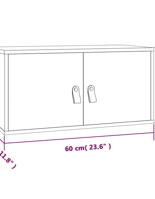 Загрузите изображение в средство просмотра галереи, Dulap de perete, alb, 60x30x30 cm, lemn masiv de pin Lando - Lando
