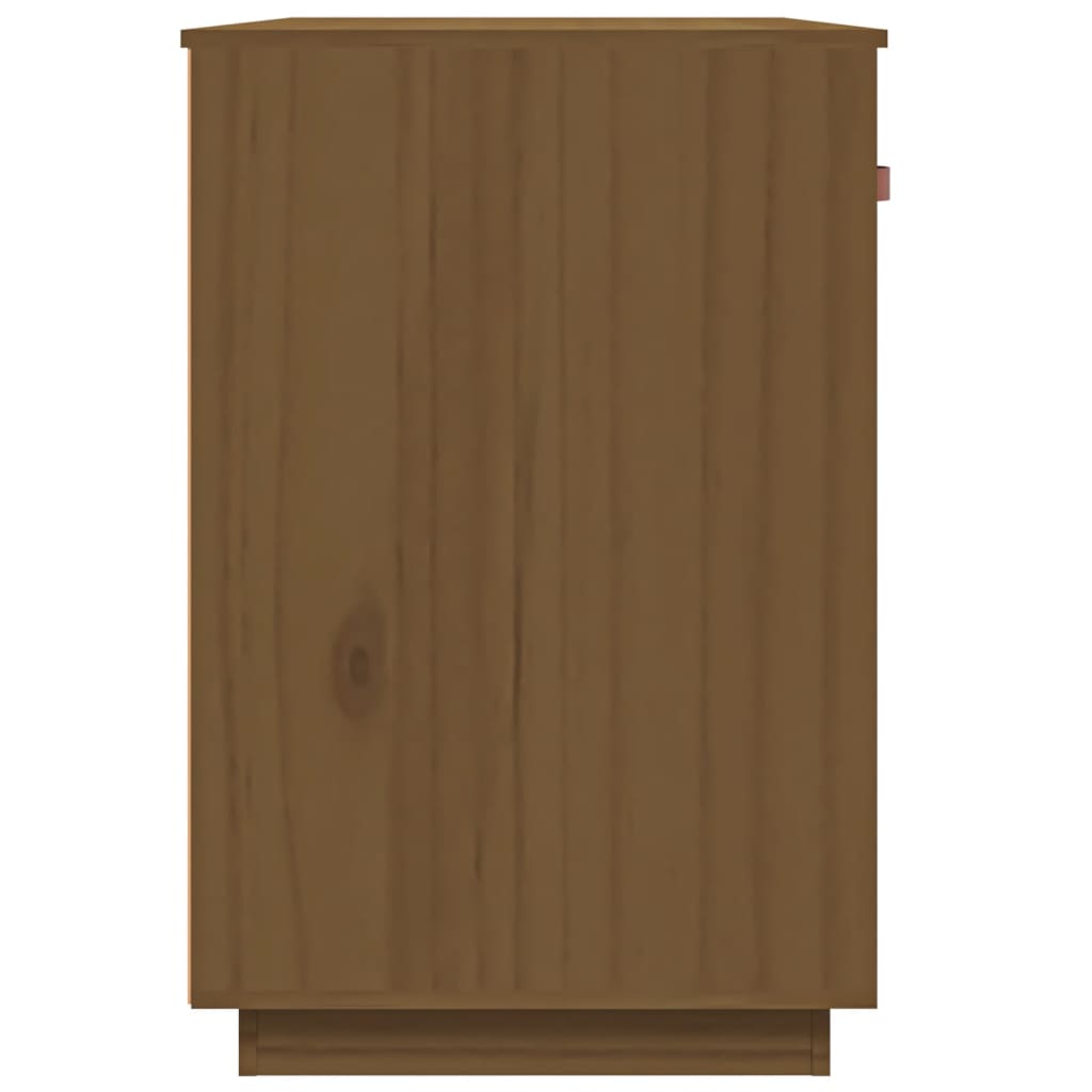 Birou, maro miere, 95x50x75 cm, lemn masiv de pin - Lando