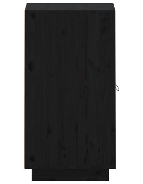 Încărcați imaginea în vizualizatorul Galerie, Servantă, negru, 34x40x75 cm, lemn masiv de pin Lando - Lando
