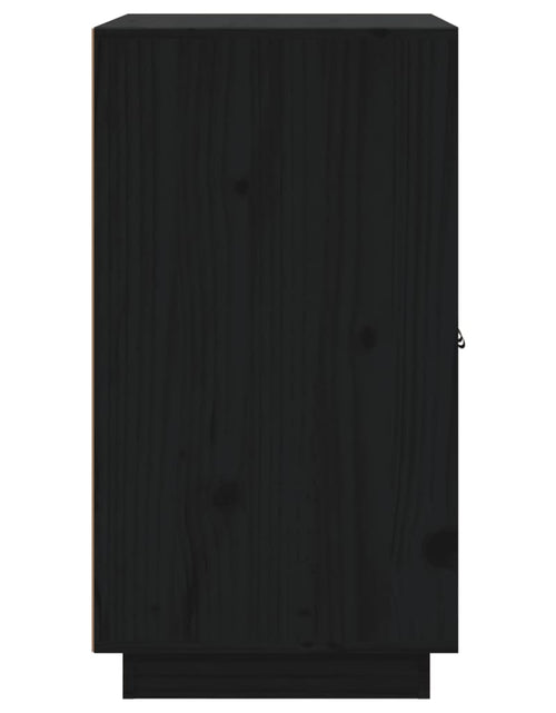 Încărcați imaginea în vizualizatorul Galerie, Servantă, negru, 65,5x40x75 cm, lemn masiv de pin Lando - Lando
