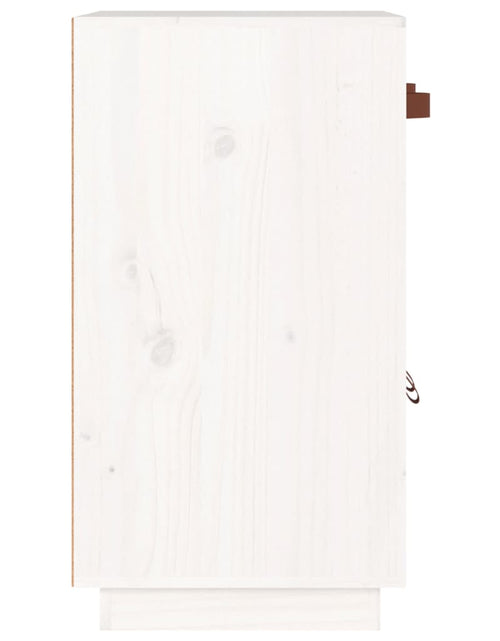 Загрузите изображение в средство просмотра галереи, Servantă, alb, 65,5x40x75 cm, lemn masiv de pin Lando - Lando
