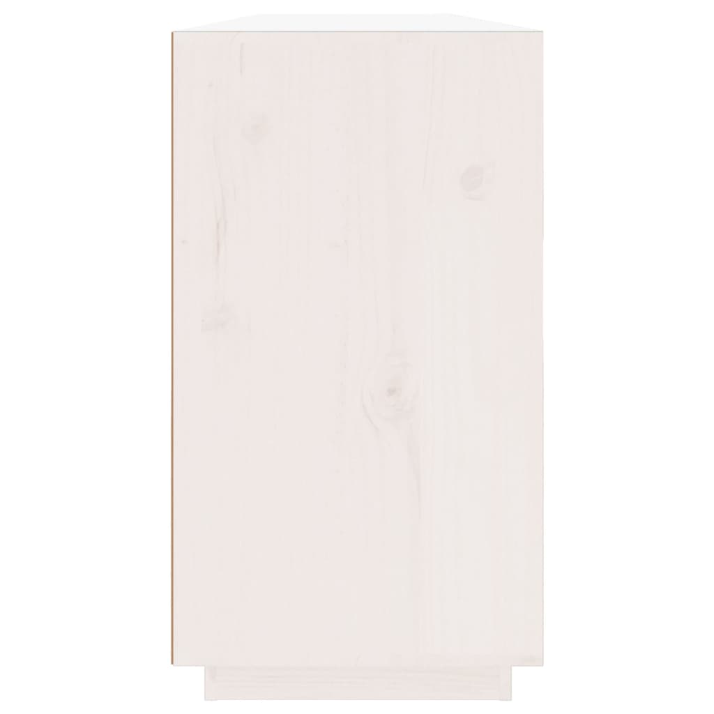 Servantă, alb, 100x40x75 cm, lemn masiv de pin Lando - Lando