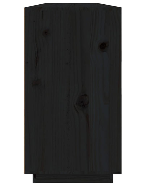Загрузите изображение в средство просмотра галереи, Servantă, negru, 100x40x75 cm, lemn masiv de pin Lando - Lando
