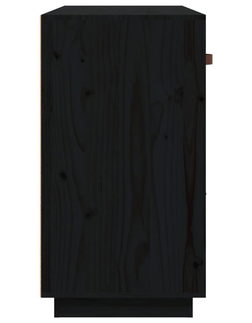Загрузите изображение в средство просмотра галереи, Servantă, negru, 100x40x75 cm, lemn masiv de pin Lando - Lando
