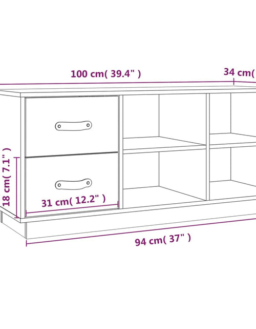 Încărcați imaginea în vizualizatorul Galerie, Bancă pentru pantofi, 100x34x45 cm, lemn masiv de pin - Lando
