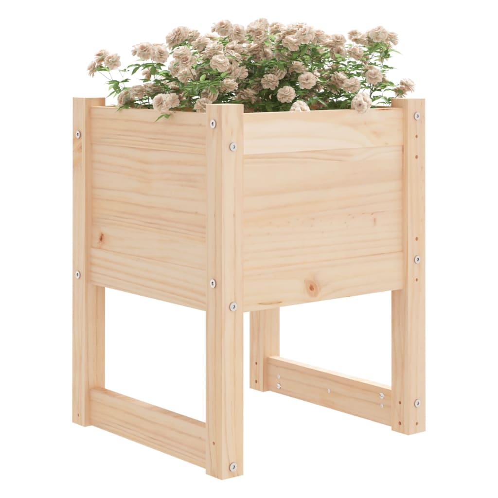 Jardiniere, 2 buc, 40x40x52,5 cm, lemn masiv de pin - Lando