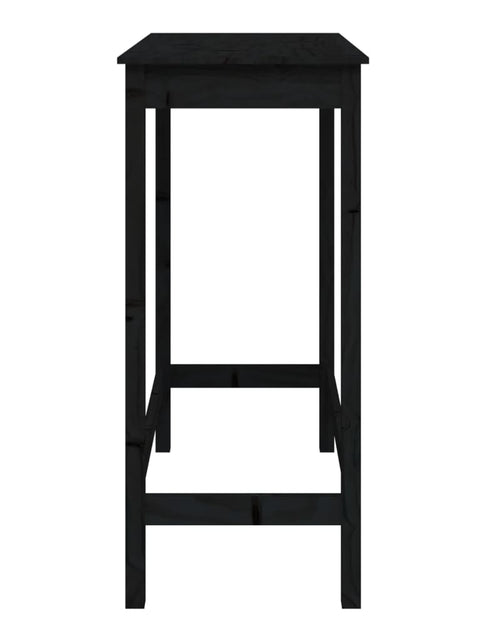 Загрузите изображение в средство просмотра галереи, Masă de bar, negru, 100x50x110 cm, lemn masiv de pin - Lando
