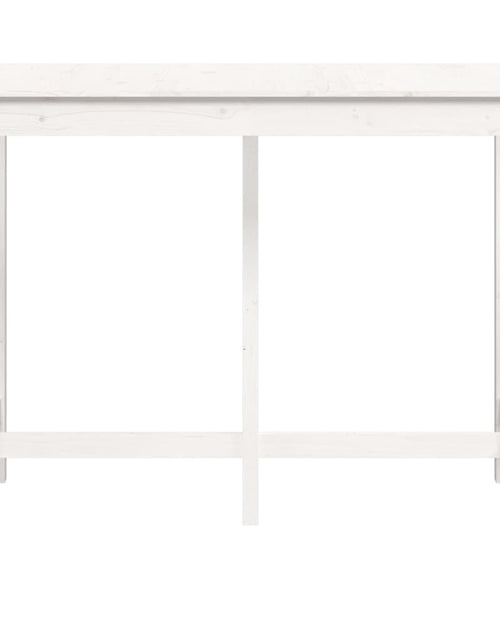 Încărcați imaginea în vizualizatorul Galerie, Masă de bar, alb, 140x80x110 cm, lemn masiv de pin - Lando
