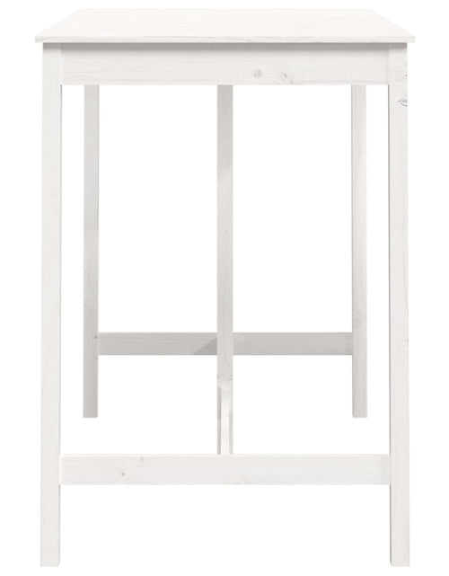 Загрузите изображение в средство просмотра галереи, Masă de bar, alb, 140x80x110 cm, lemn masiv de pin - Lando
