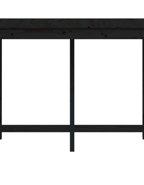 Încărcați imaginea în vizualizatorul Galerie, Masă de bar, negru, 140x80x110 cm, lemn masiv de pin - Lando
