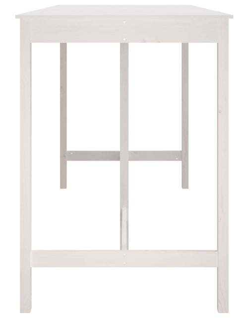 Загрузите изображение в средство просмотра галереи, Masă de bar, alb, 180x80x110 cm, lemn masiv de pin - Lando
