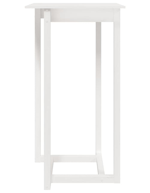 Загрузите изображение в средство просмотра галереи, Masă de bar, alb, 60x60x110 cm, lemn masiv de pin - Lando
