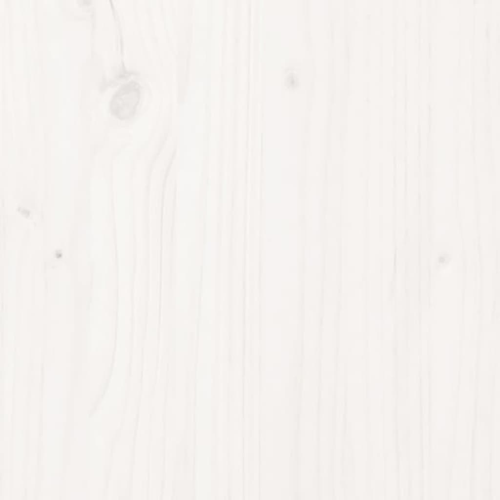 Compostor, alb, 100x100x102 cm, lemn masiv de pin Lando - Lando