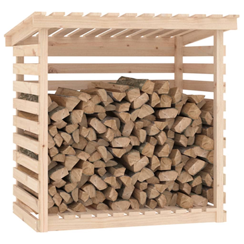 Rastel pentru lemne de foc, 108x73x108 cm, lemn masiv de pin - Lando