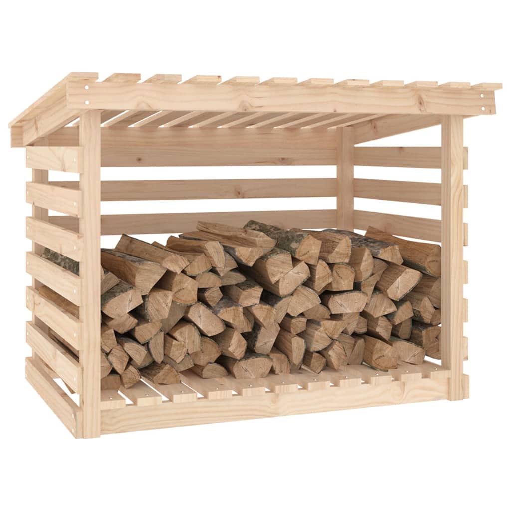 Rastel pentru lemne de foc, 108x73x79 cm, lemn masiv pin - Lando