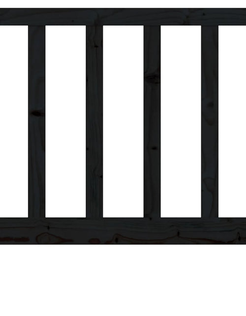 Загрузите изображение в средство просмотра галереи, Tăblie de pat, negru, 95x4x100 cm, lemn masiv de pin - Lando
