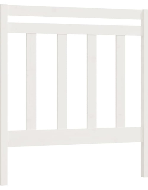 Загрузите изображение в средство просмотра галереи, Tăblie de pat, alb, 95x4x100 cm, lemn masiv de pin - Lando
