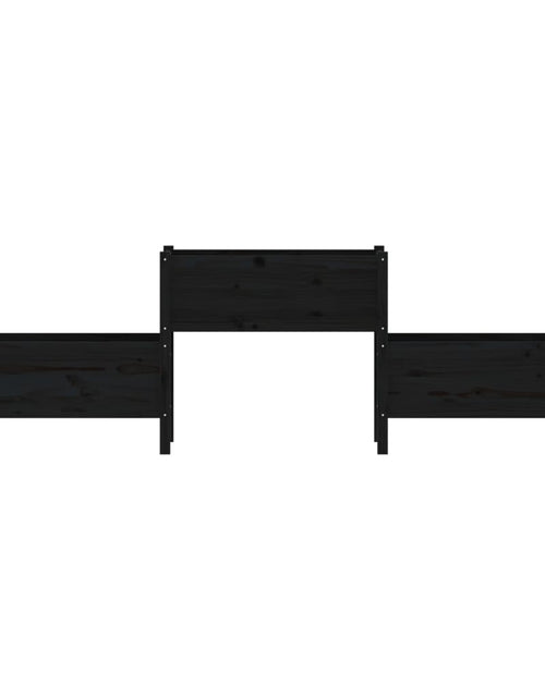 Încărcați imaginea în vizualizatorul Galerie, Jardinieră, negru, 245,5x44x75 cm, lemn masiv de pin Lando - Lando
