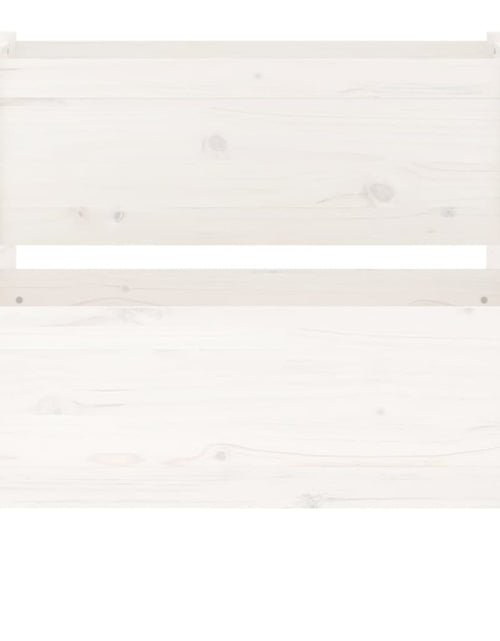 Загрузите изображение в средство просмотра галереи, Jardinieră, alb, 84,5x84x75 cm, lemn masiv de pin - Lando
