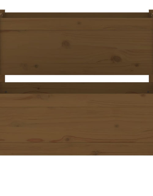 Загрузите изображение в средство просмотра галереи, Jardinieră, maro miere, 84,5x84x75 cm, lemn masiv de pin Lando - Lando
