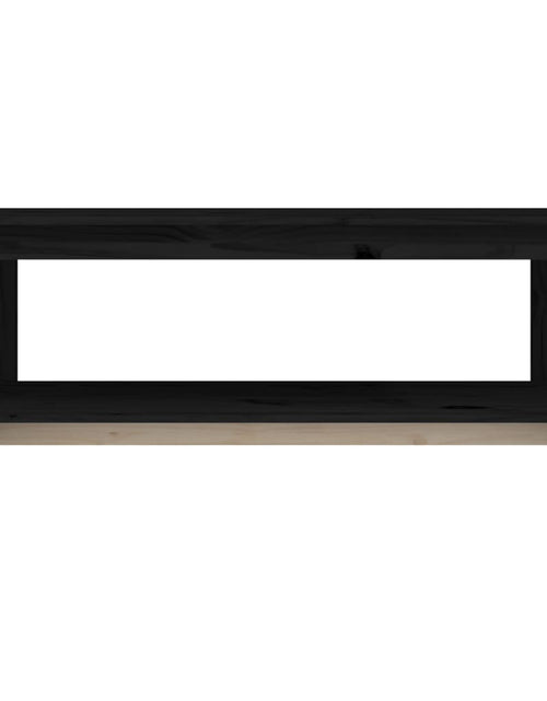 Încărcați imaginea în vizualizatorul Galerie, Măsuță de cafea, negru, 110x55x45 cm, lemn masiv de pin Lando - Lando
