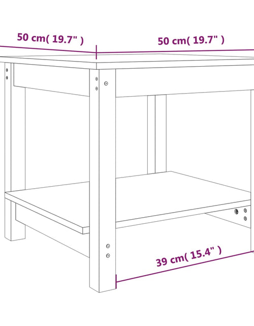 Загрузите изображение в средство просмотра галереи, Măsuță de cafea, maro miere, 50x50x45 cm, lemn masiv de pin Lando - Lando

