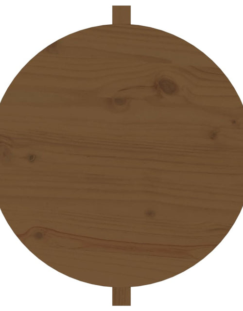 Încărcați imaginea în vizualizatorul Galerie, Măsuță de cafea, maro miere, Ø 62,5x45 cm, lemn masiv de pin Lando - Lando
