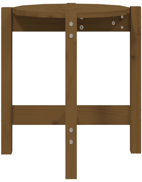 Загрузите изображение в средство просмотра галереи, Măsuță de cafea, maro miere, Ø 42,5x45 cm, lemn masiv de pin Lando - Lando
