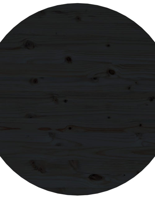 Încărcați imaginea în vizualizatorul Galerie, Măsuță de cafea, negru, Ø 55x45 cm, lemn masiv de pin Lando - Lando
