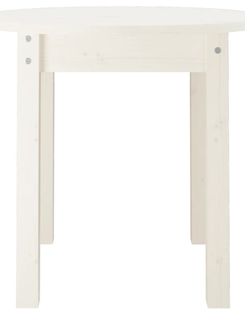 Загрузите изображение в средство просмотра галереи, Măsuță de cafea, alb, Ø 45x40 cm, lemn masiv de pin Lando - Lando
