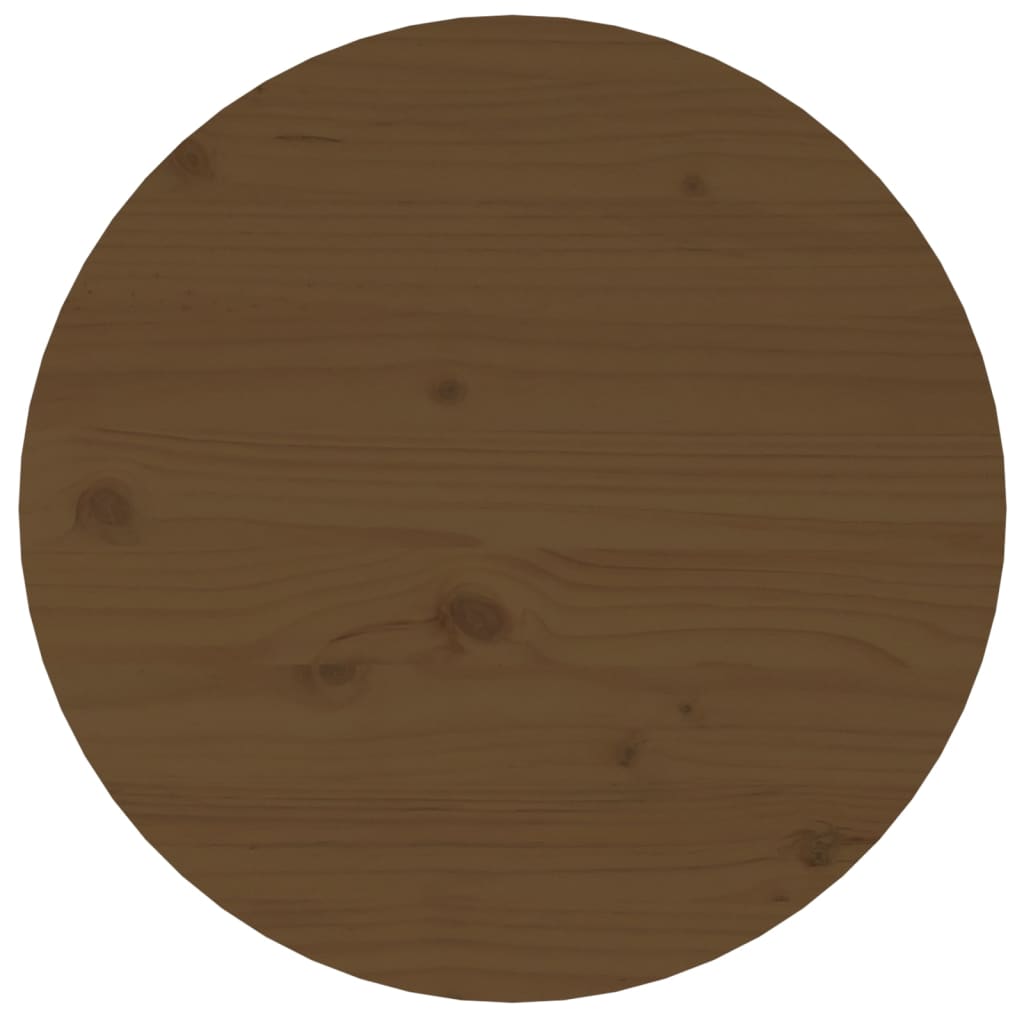 Măsuță de cafea, maro miere, Ø 45x40 cm, lemn masiv de pin Lando - Lando