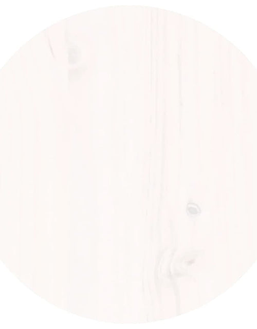 Încărcați imaginea în vizualizatorul Galerie, Măsuță de cafea, alb, Ø 35x35 cm, lemn masiv de pin Lando - Lando
