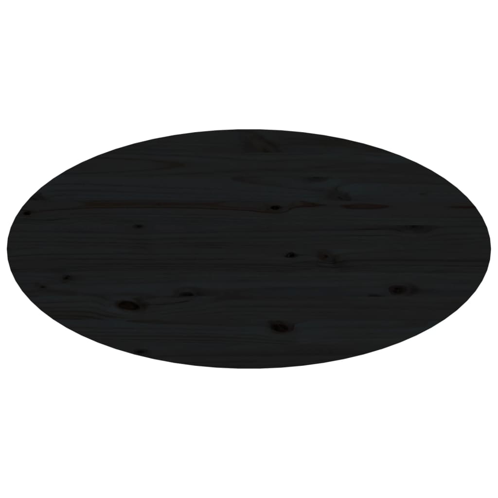 Măsuță de cafea, negru, 80x40x35 cm, lemn masiv de pin Lando - Lando