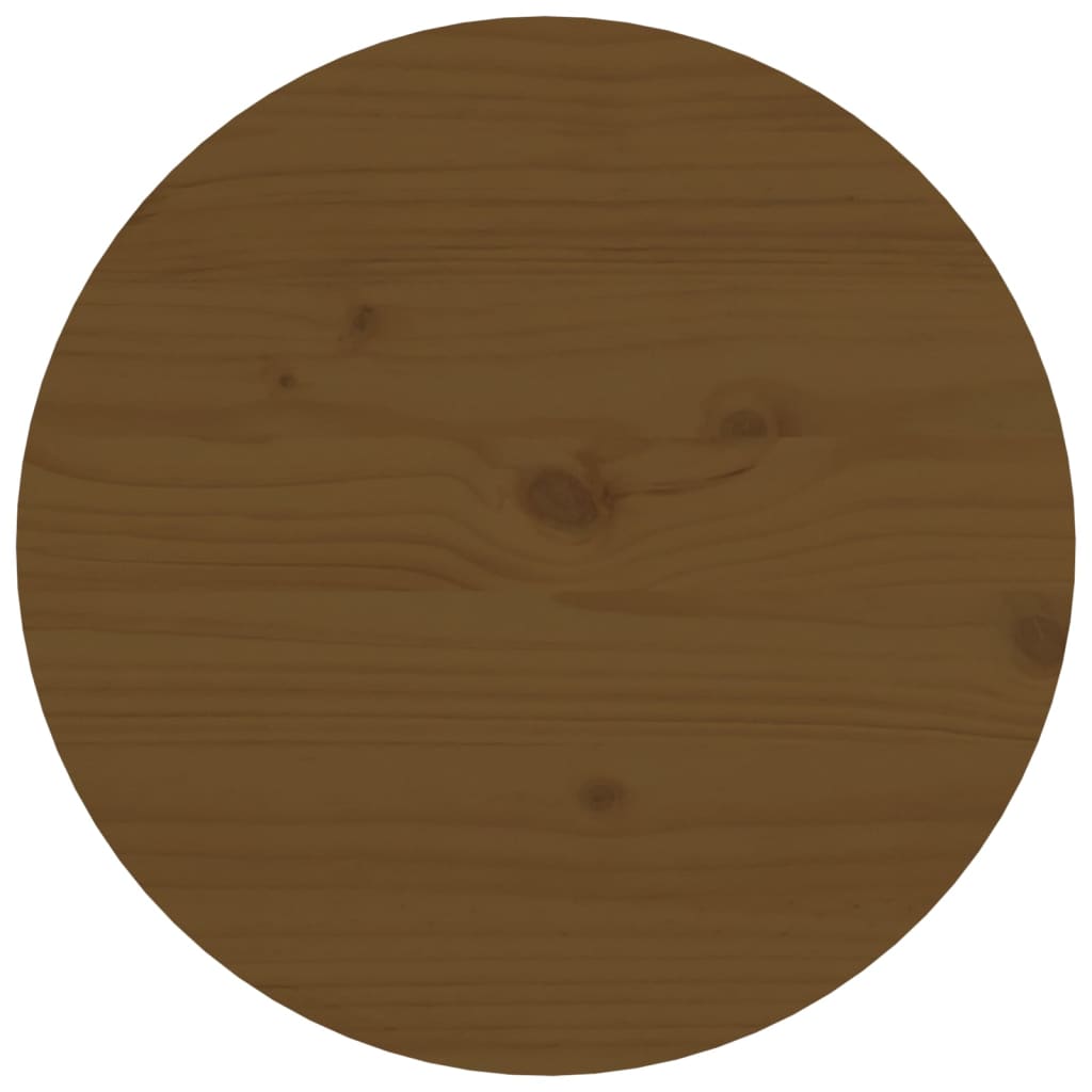 Măsuță de cafea, maro miere, Ø 55x60 cm, lemn masiv de pin Lando - Lando