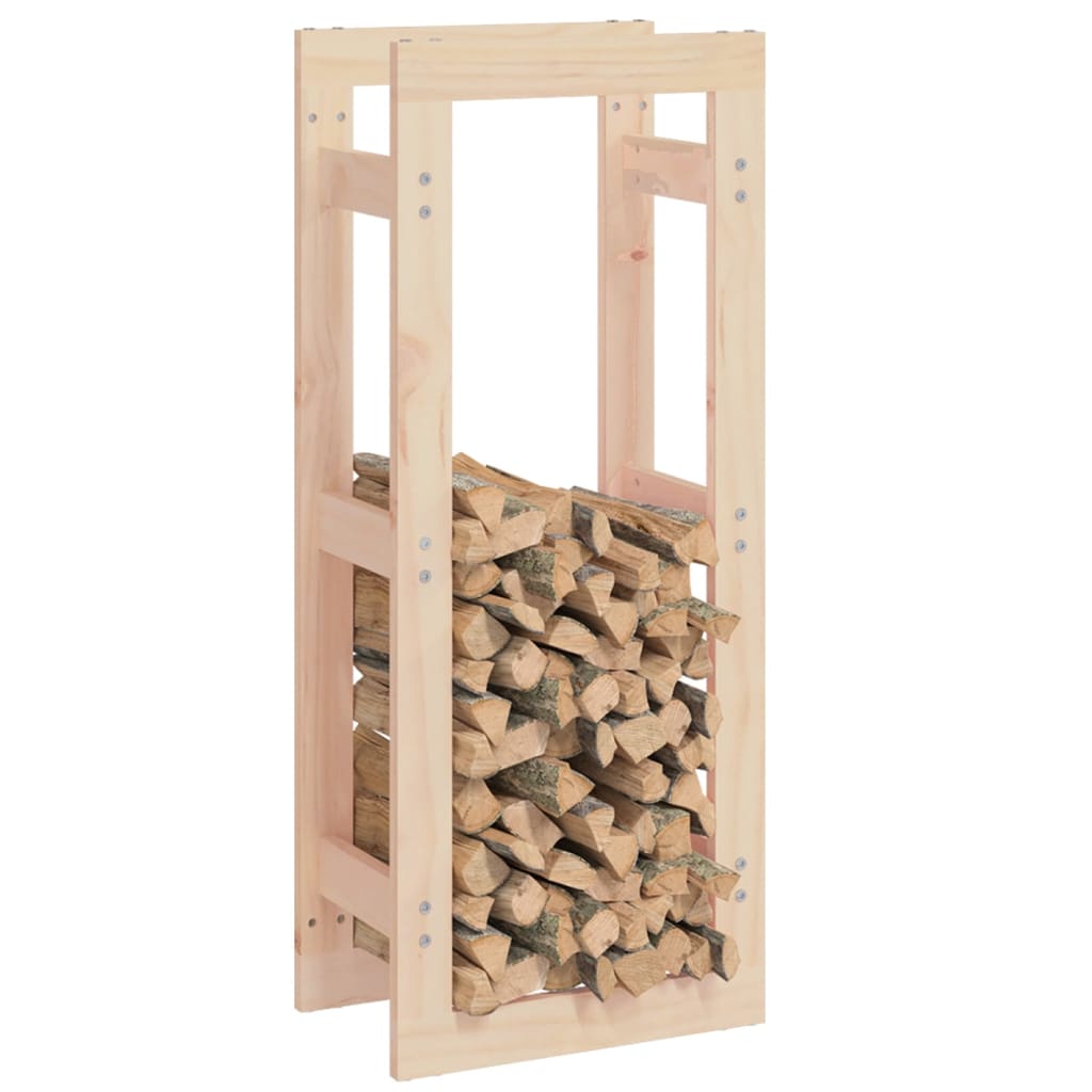 Rastel pentru lemne de foc, 41x25x100 cm, lemn masiv pin - Lando