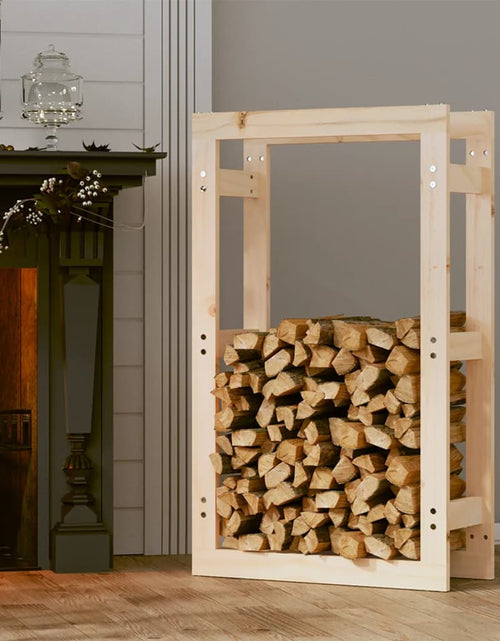 Încărcați imaginea în vizualizatorul Galerie, Rastel pentru lemne de foc, 60x25x100 cm, lemn masiv pin - Lando

