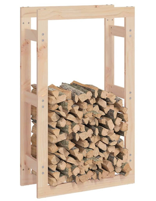 Încărcați imaginea în vizualizatorul Galerie, Rastel pentru lemne de foc, 60x25x100 cm, lemn masiv pin - Lando
