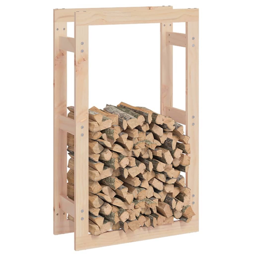 Rastel pentru lemne de foc, 60x25x100 cm, lemn masiv pin - Lando