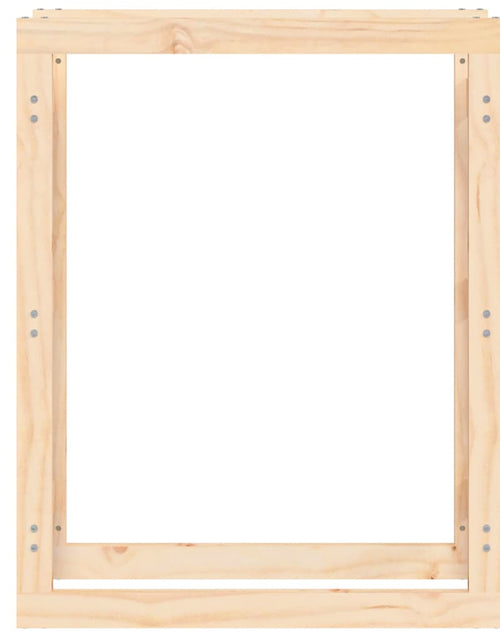 Încărcați imaginea în vizualizatorul Galerie, Rastel pentru lemne de foc, 80x25x100 cm, lemn masiv pin - Lando
