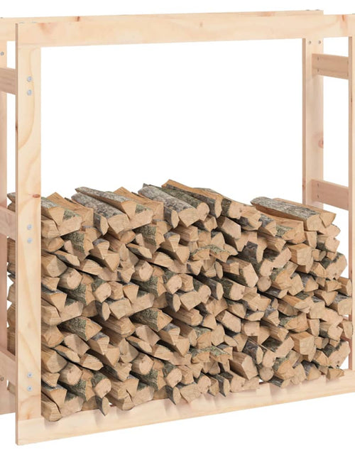 Загрузите изображение в средство просмотра галереи, Rastel pentru lemne de foc, 100x25x100 cm, lemn masiv pin - Lando
